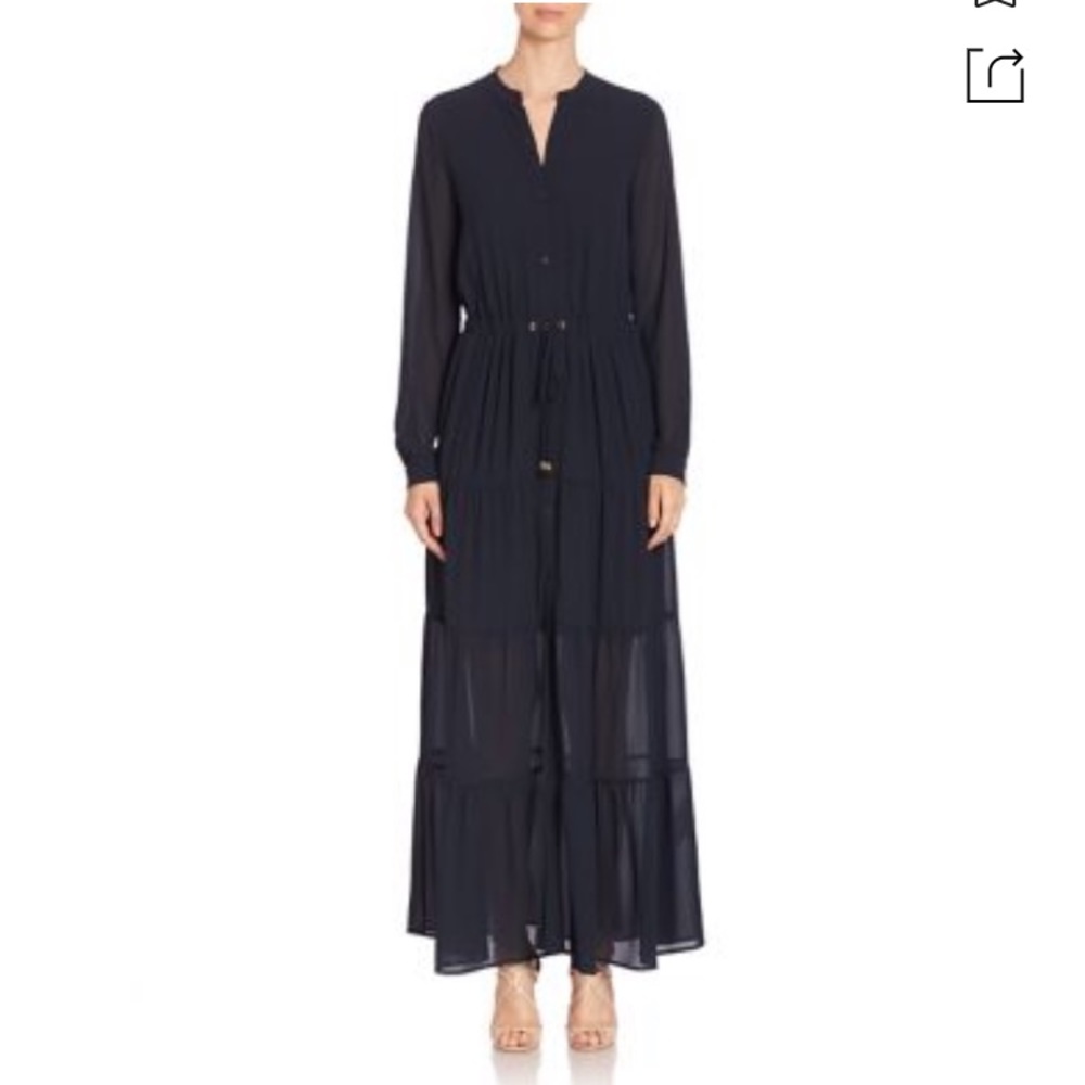 Michael Kors Button Up Maxi Dress